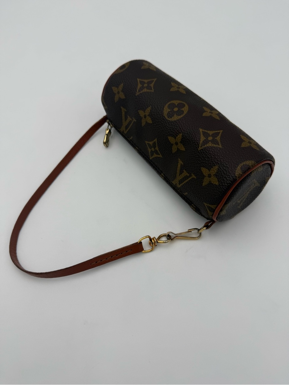 LOUIS VUITTON 1854 PARIS • Vintage MINI Nano PAPILLON 15 Bag w/ Treated Leather - Picture 2 of 15